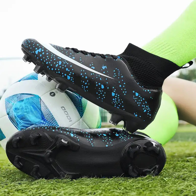 black model view soccer cleats