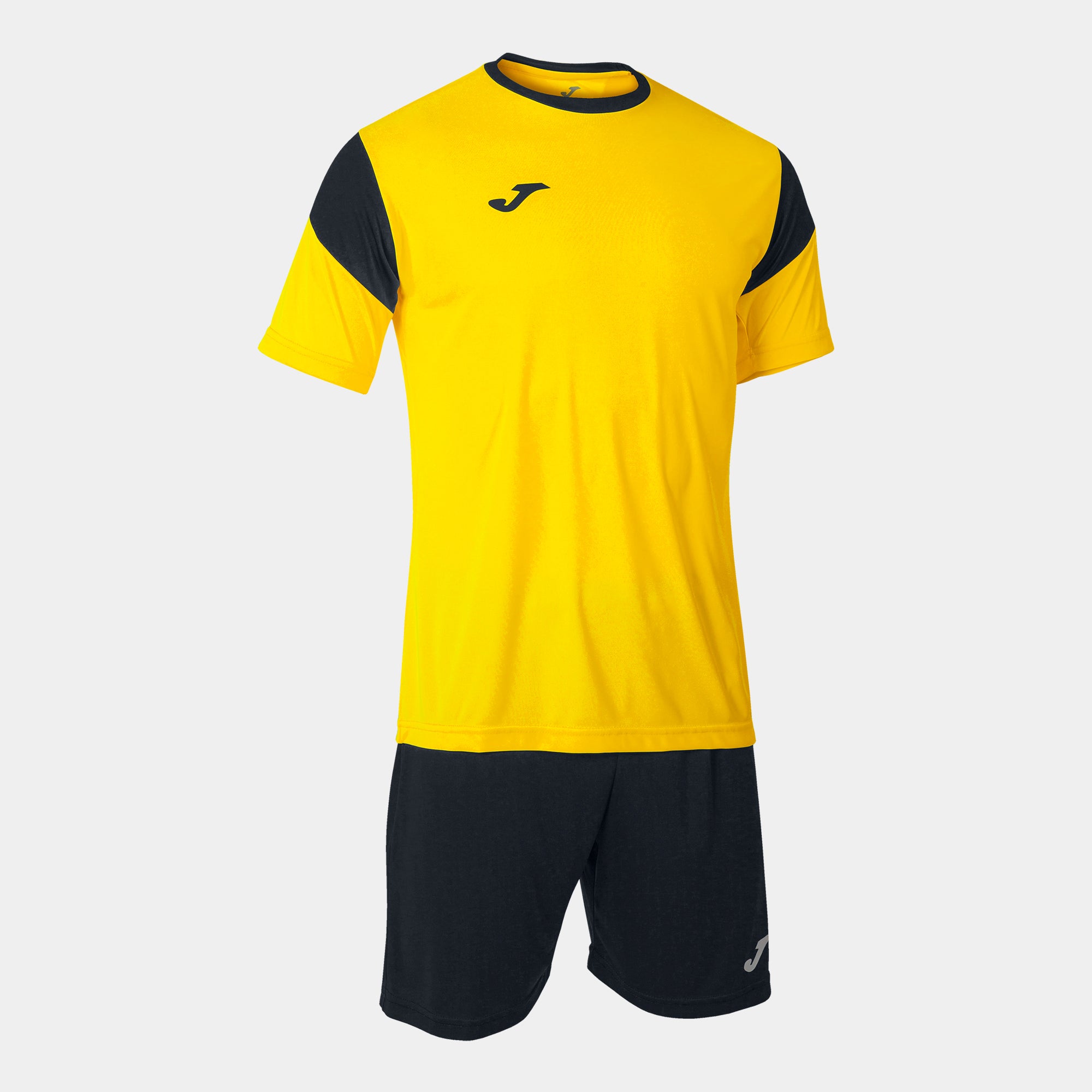 Phoenix Yellow sports jersey with black sleeves and shorts