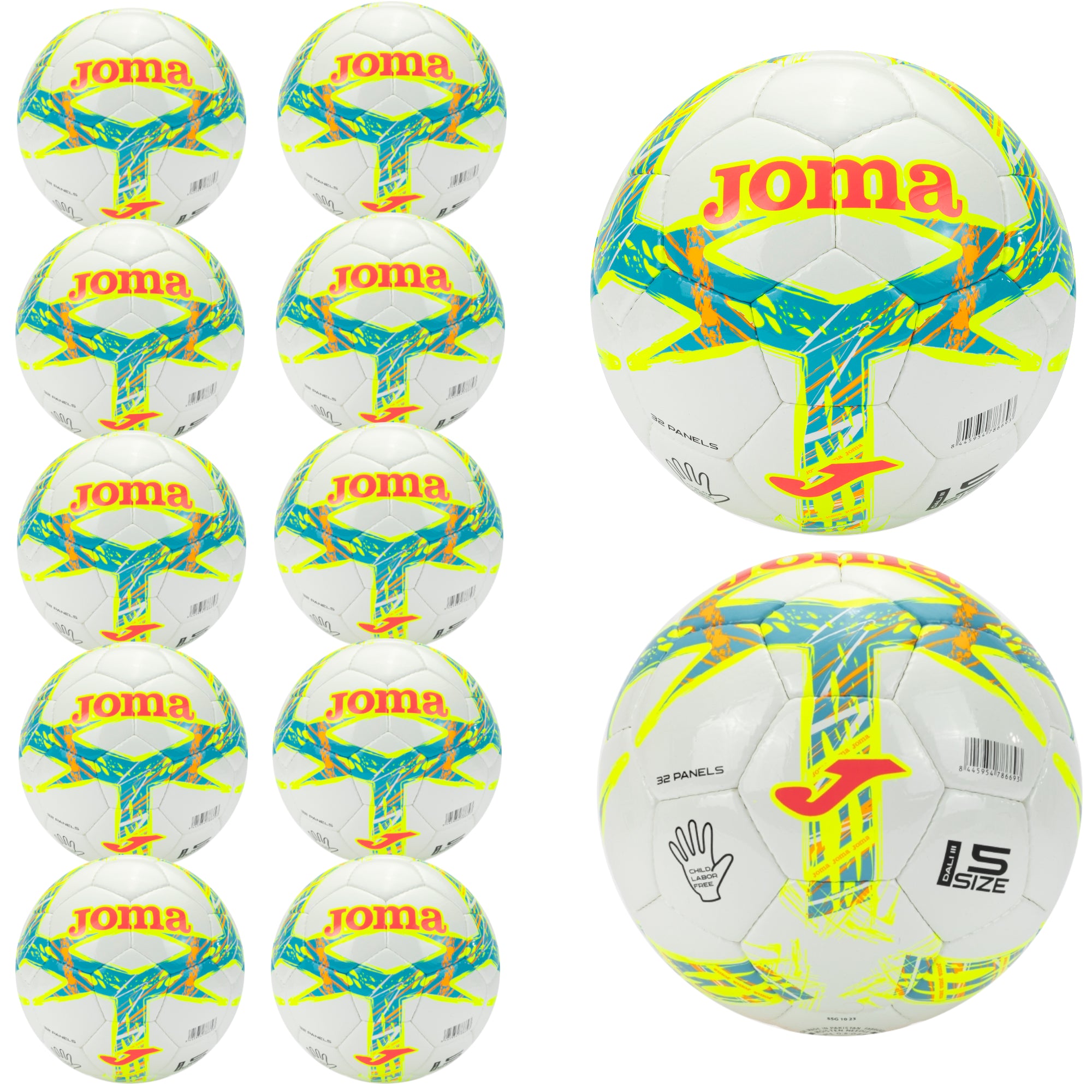 Joma Dali III Soccer Ball – Pack of 12 Balls