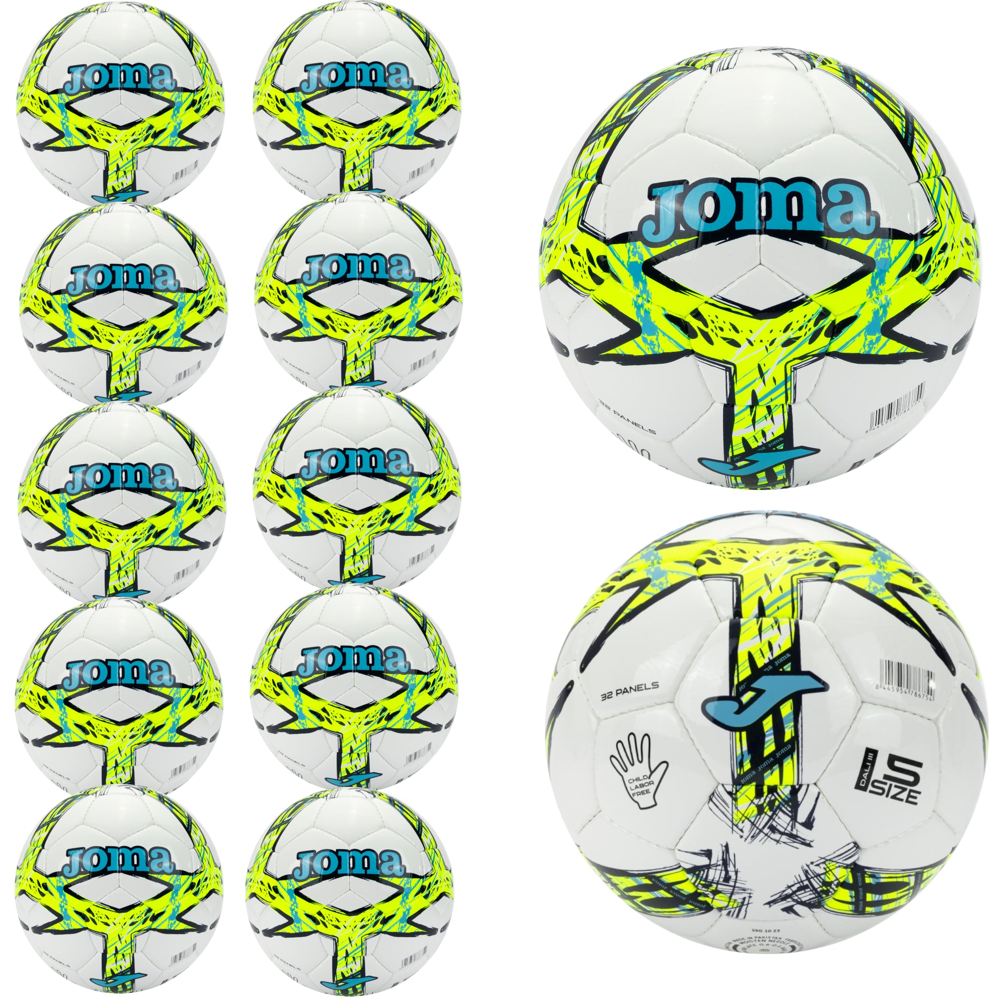 Joma Dali III Soccer Ball – Pack of 12 Balls