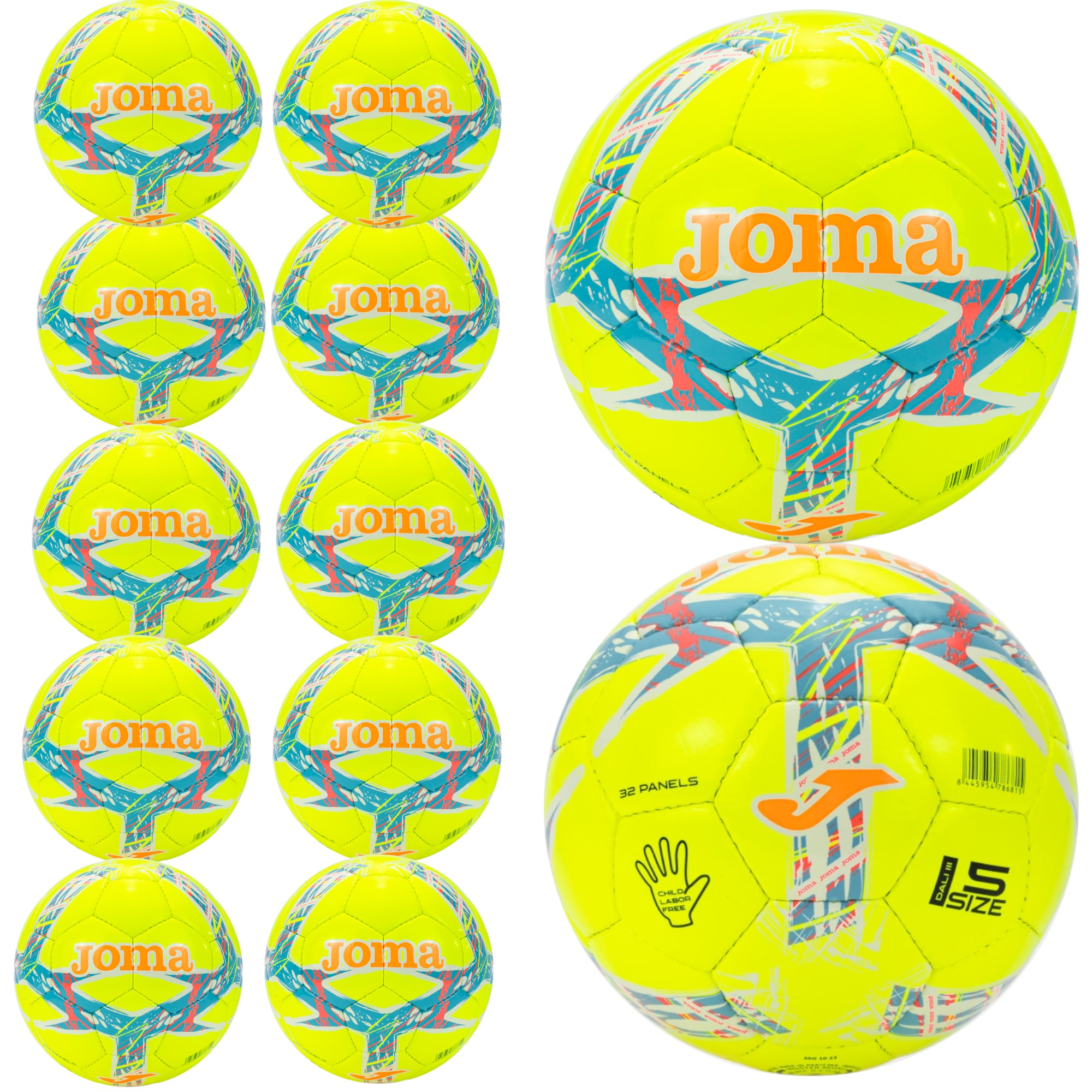 Joma Dali III Soccer Ball – Pack of 12 Balls