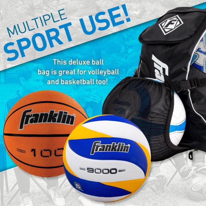 Franklin Youth Soccer Ball Backpack - Black