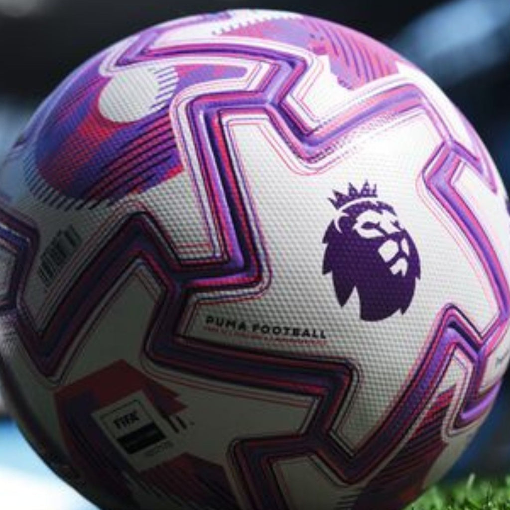 Puma Orbita Pro Premier League Brilliance FIFA Quality Pro Soccer Ball 25/26 - White/Purple/Pink