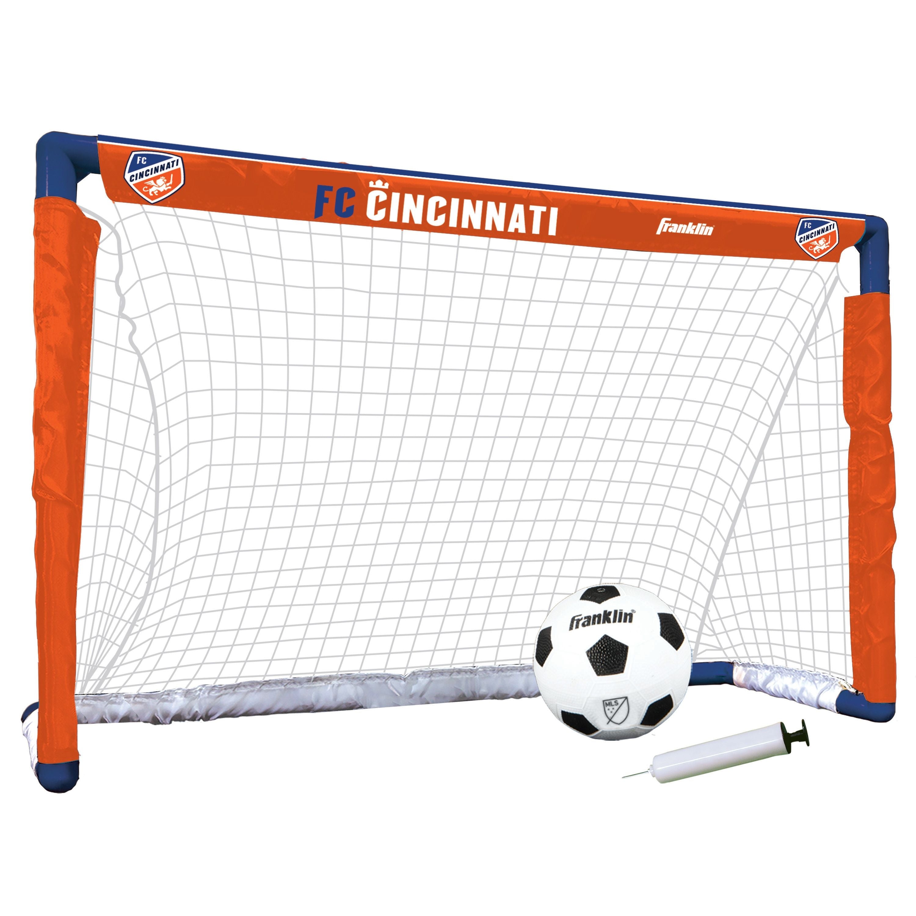 fc cincinnate goal set with ball and pump