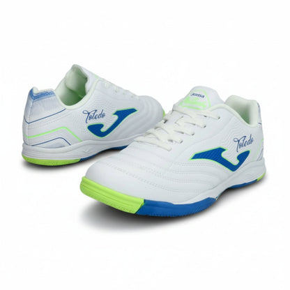 Joma Toledo 2402 IN Junior Side- White  with high-quality shoes designed for playing 