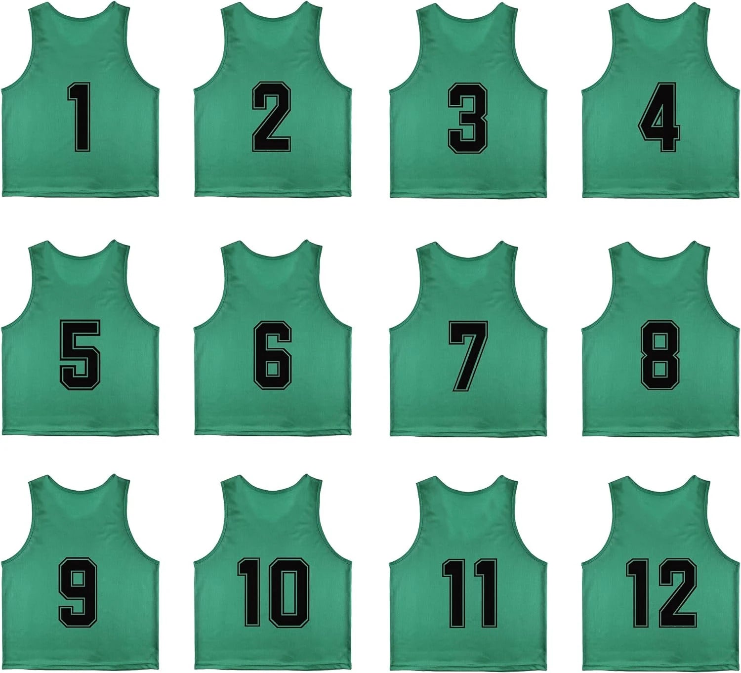 Training Mesh Sports Pinnies Numbered (1-12)
