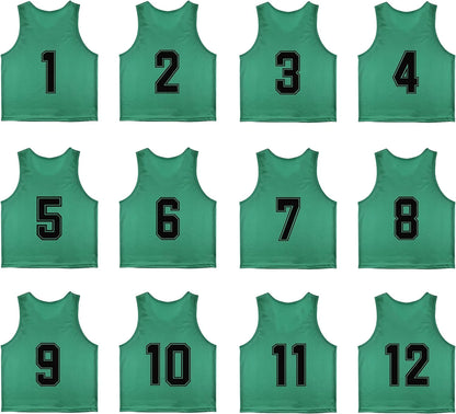 Training Mesh Sports Pinnies Numbered (1-12)