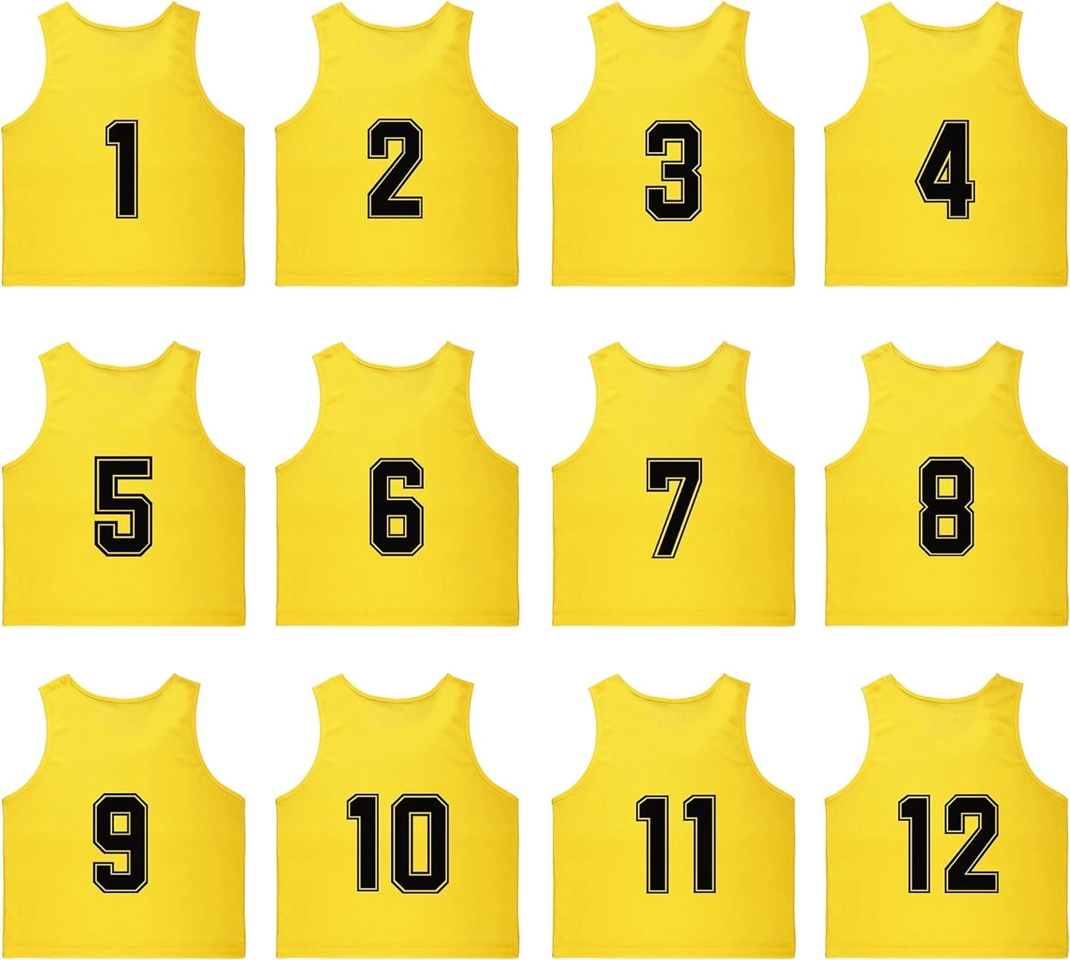 Training Mesh Sports Pinnies Numbered (1-12)