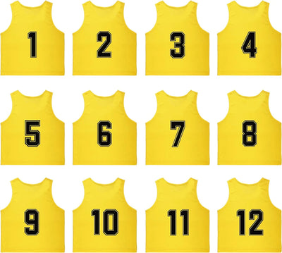 Training Mesh Sports Pinnies Numbered (1-12)
