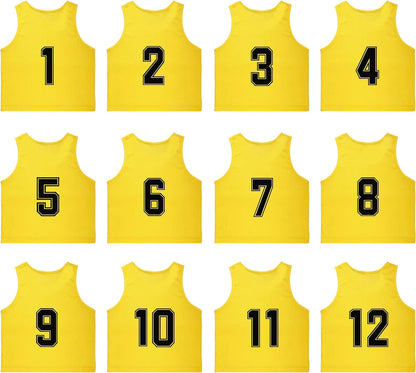 Training Mesh Sports Pinnies Numbered (1-12)