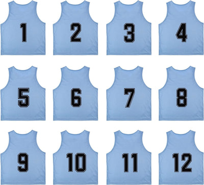 Training Mesh Sports Pinnies Numbered (1-12)