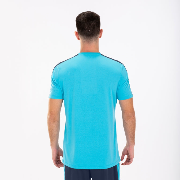 Joma Academy III Turquoise  performance training jersey back view