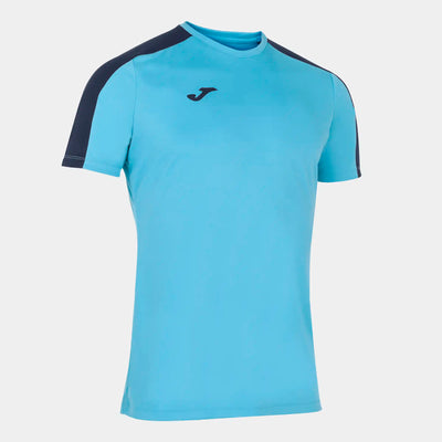Joma Academy III Turquoise Short Sleeve Training Jersey front view