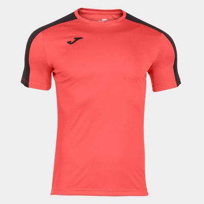 Joma Academy III Coral Short Sleeve Training Jersey front view