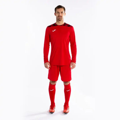 Red Joma Zamora VIII soccer goalie set with long-sleeve jersey