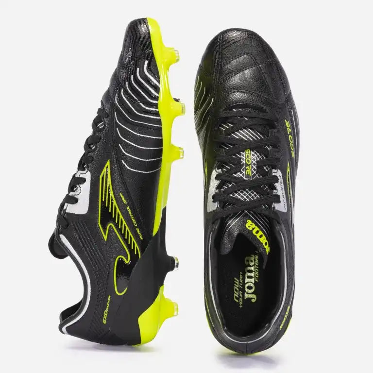 Joma Lightweight black Score 2301 FG soccer shoes for grass play