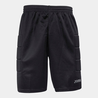 Black Joma goalkeeper shorts with padding at the hips and legs.