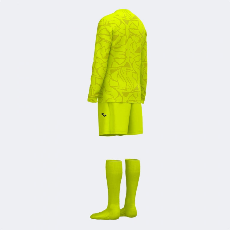 Yellow Joma Zamora IX goalkeeper set featuring ergonomic protection
