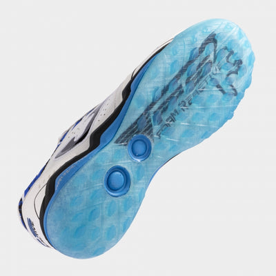 Joma FS Reactive 2432 royal blue soccer shoes – bottom view of turf outsole with short studs for grip on synthetic fields