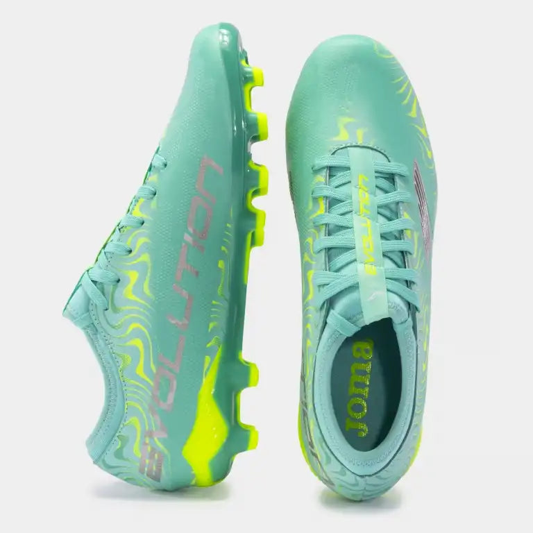 Turquoise Joma Evolution 2415 FG soccer cleats for firm ground cleats