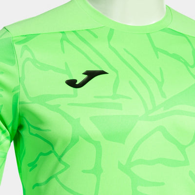 Fluor Green Joma Zamora IX goalkeeper set featuring ergonomic protection
