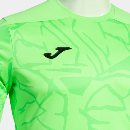 Fluor Green Joma Zamora IX goalkeeper set featuring ergonomic protection