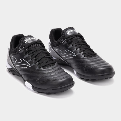 Joma Maxima 2501 Black Turf Soccer Shoes side profile