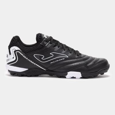  Side profile of Joma Maxima 2501 black turf soccer shoes