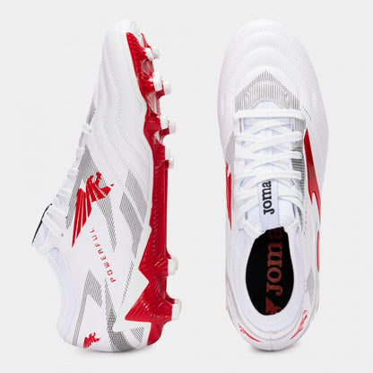 Joma Powerful 2502 Firm Ground Soccer Cleats (FG) Cut in synthetic material (Fibertech) resistant to friction