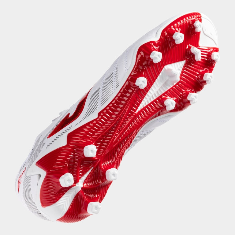 Joma Powerful 2502 Firm Ground Soccer Cleats (FG).Sole made of synthetic fiber, adapted to this type of terrain for better control of movements on non-abrasive firm ground.