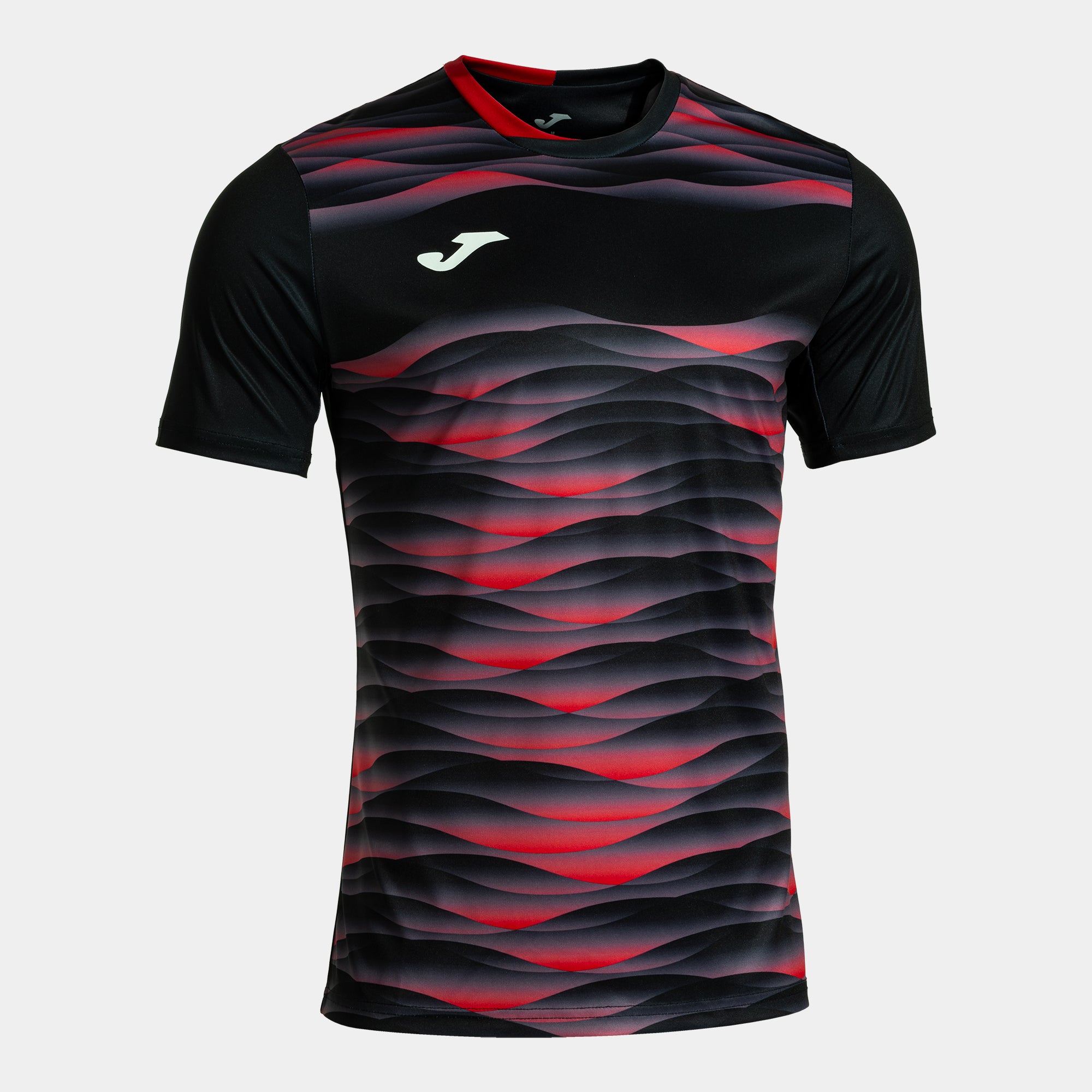 Joma Tiger VII black soccer jersey front view
