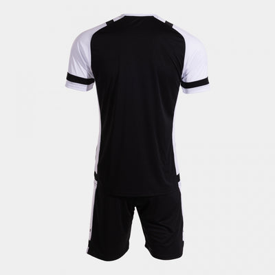 Black and white sports outfit on a white background