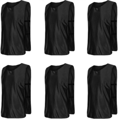 Scrimmage Training Vests for Sports & Team Practice (Kids & Adults)Open Sides (6 Pieces)
