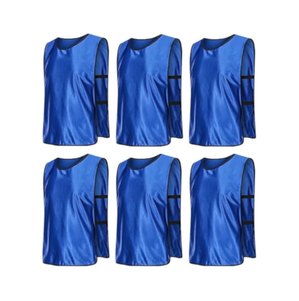 Scrimmage Training Vests for Sports & Team Practice (Kids & Adults)Open Sides (6 Pieces)