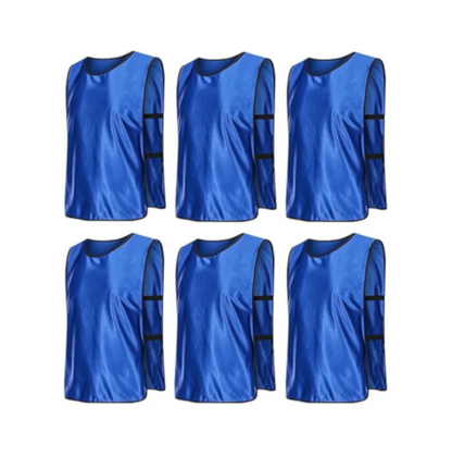 Scrimmage Training Vests for Sports & Team Practice (Kids & Adults)Open Sides (6 Pieces)
