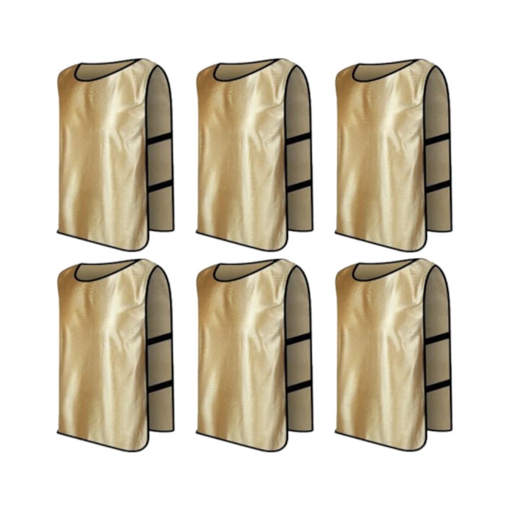 Scrimmage Training Vests for Sports & Team Practice (Kids & Adults)Open Sides (6 Pieces)