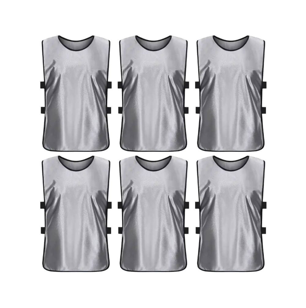 Scrimmage Training Vests for Sports & Team Practice (Kids & Adults)Open Sides (6 Pieces)
