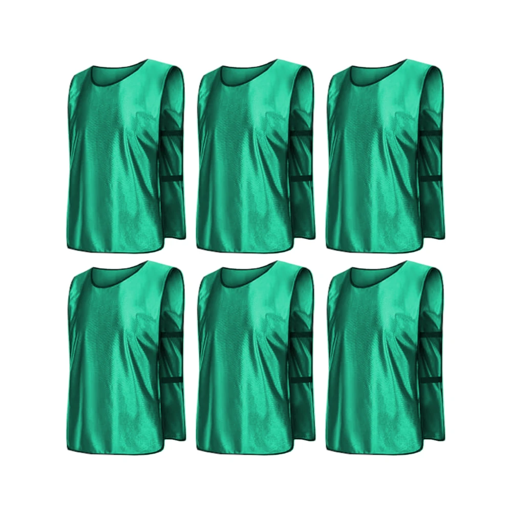 Scrimmage Training Vests for Sports & Team Practice (Kids & Adults)Open Sides (6 Pieces)