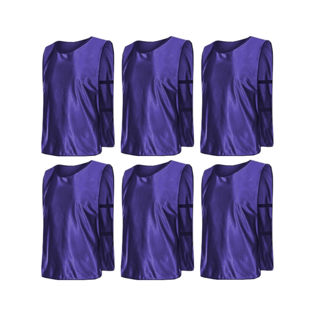 Scrimmage Training Vests for Sports & Team Practice (Kids & Adults)Open Sides (6 Pieces)
