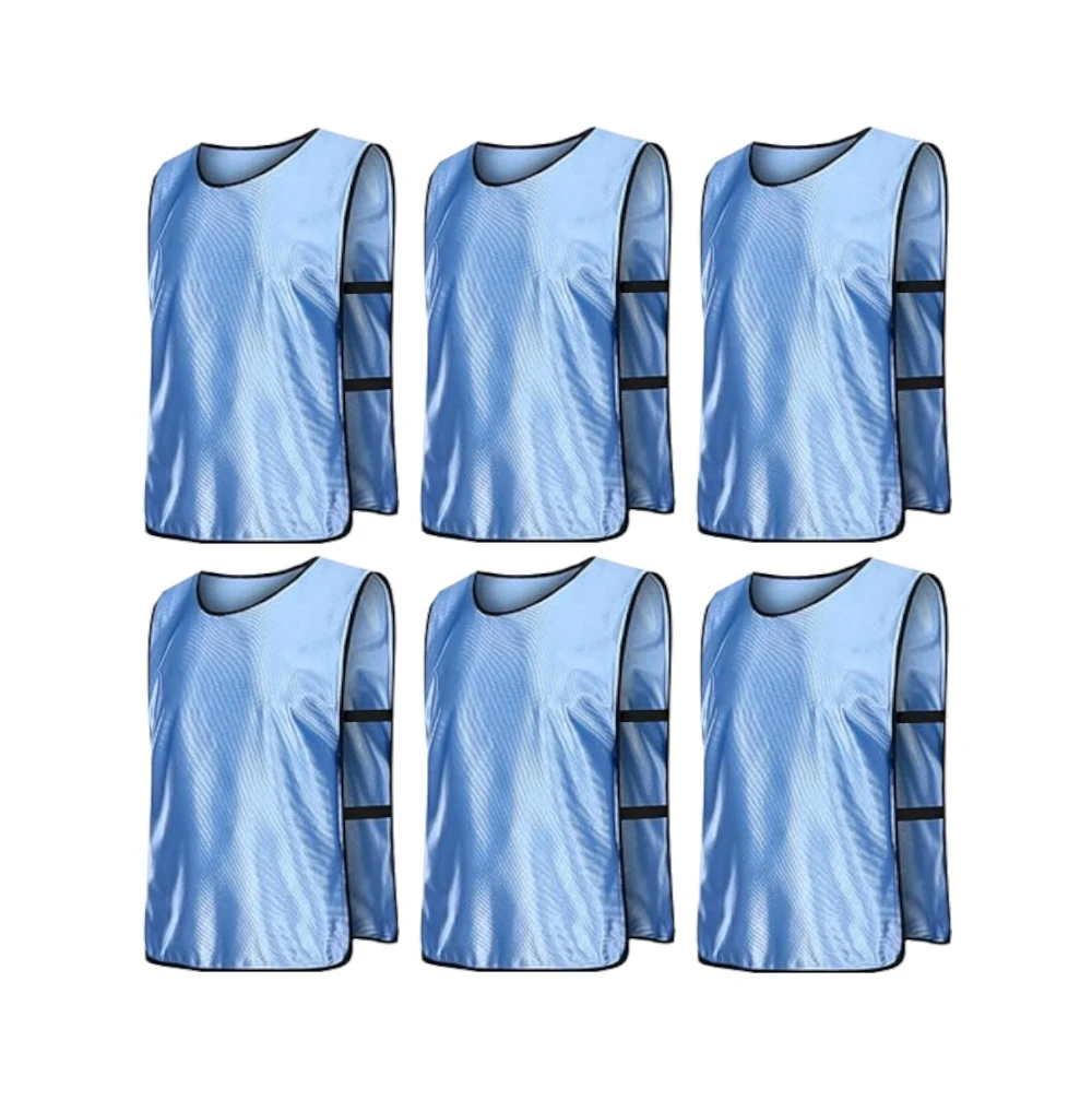 Scrimmage Training Vests for Sports & Team Practice (Kids & Adults)Open Sides (6 Pieces)