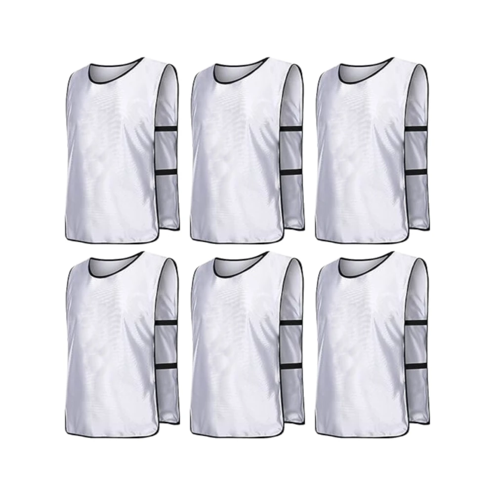 Scrimmage Training Vests for Sports & Team Practice (Kids & Adults)Open Sides (6 Pieces)