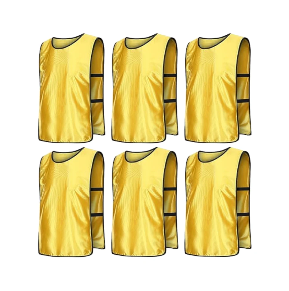 Scrimmage Training Vests for Sports & Team Practice (Kids & Adults)Open Sides (6 Pieces)