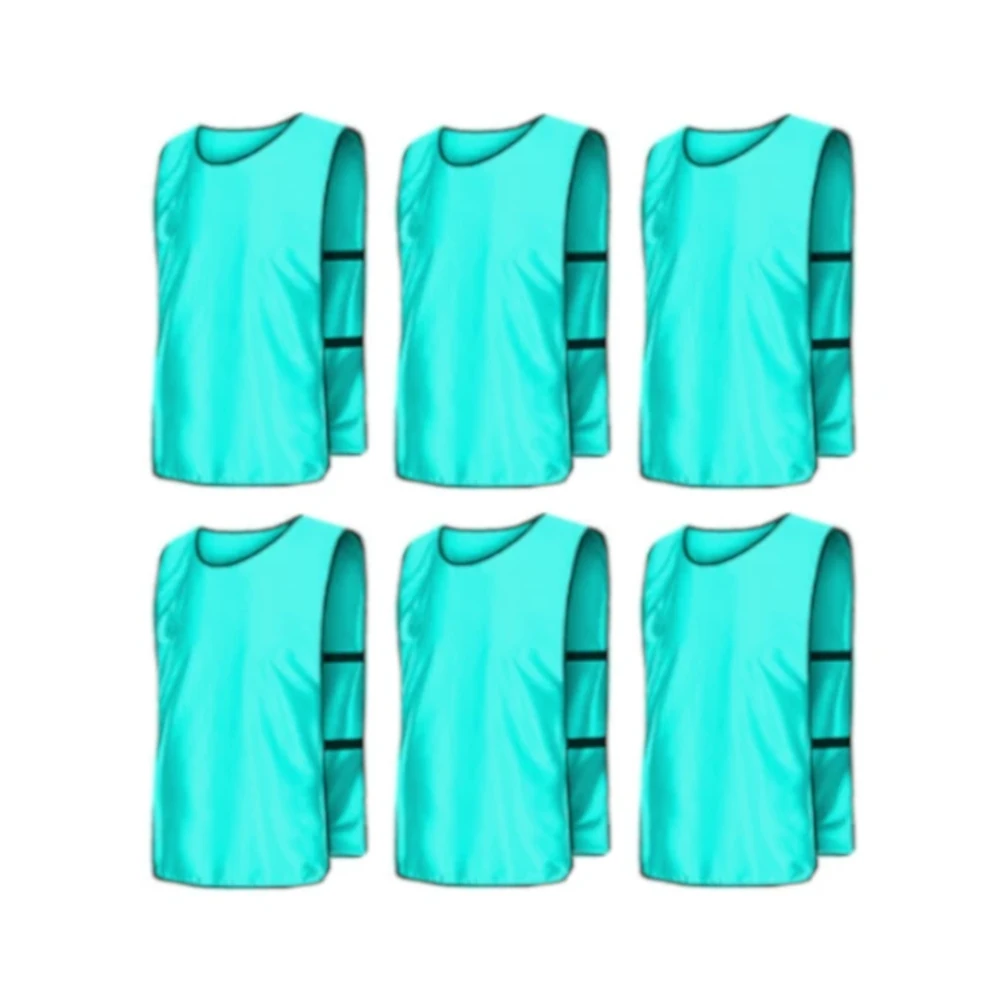 Scrimmage Training Vests for Sports & Team Practice (Kids & Adults)Open Sides (6 Pieces)