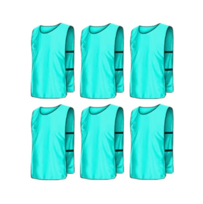 Scrimmage Training Vests for Sports & Team Practice (Kids & Adults)Open Sides (6 Pieces)
