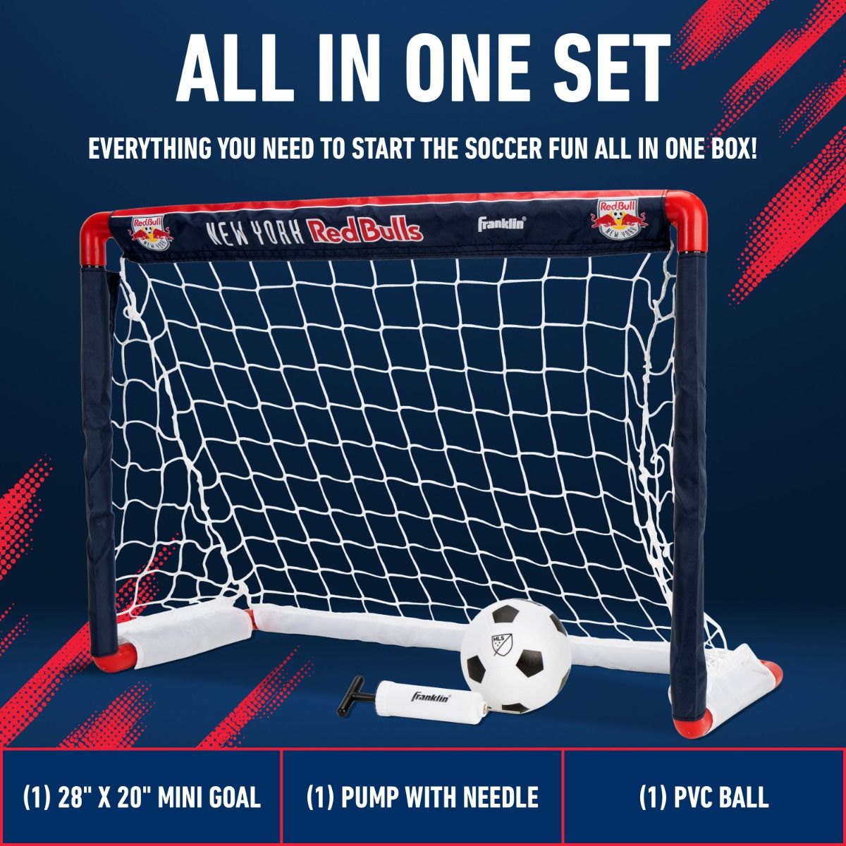 Franklin New York Red Bulls Soccer Goal & Ball Set