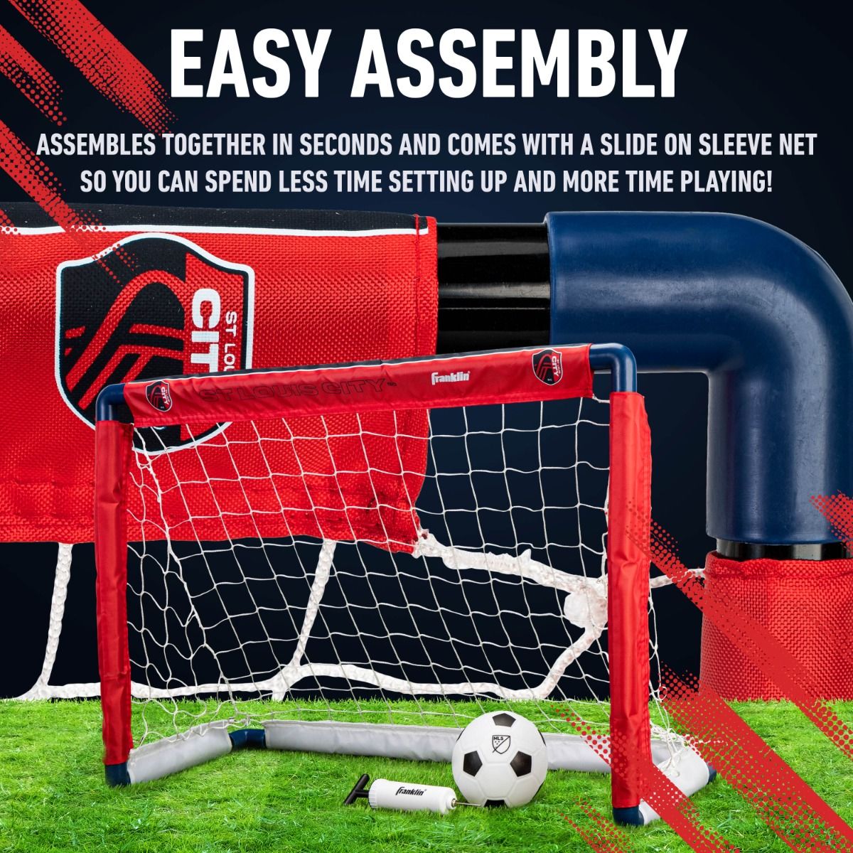 Franklin St Louis City SC Soccer Goal & Ball Set