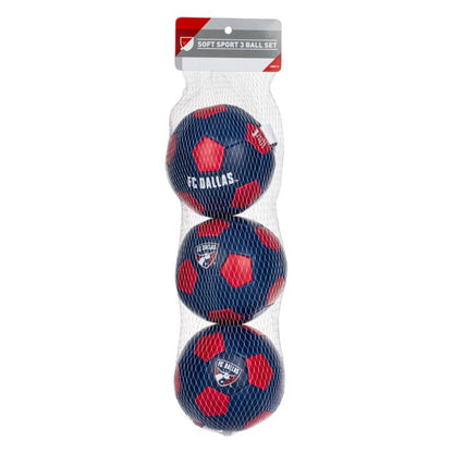 Franklin MLS FC Dallas Soft Sport Balls - Pack of 3