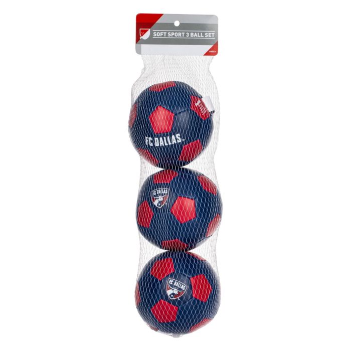 Franklin MLS FC Dallas Soft Sport Balls - Pack of 3