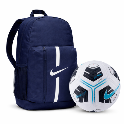Nike Academy Team Junior Backpack & Size 3 Soccer Ball Bundle