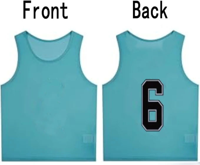 Training Mesh Sports Pinnies Numbered (1-12)